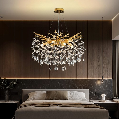 Modern crystal pendant - crystal,